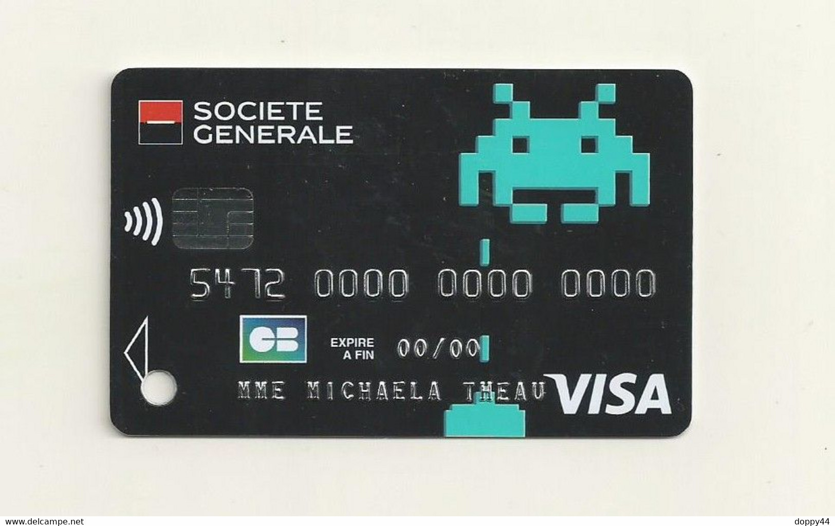 CARTE DE DEMONSTRATION VISA  THEME  SPACE AVENGERS. - Credit Cards (Exp. Date Min. 10 Years)