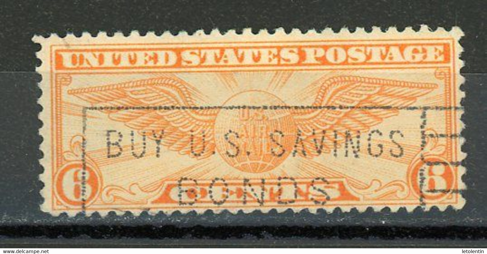 USA : -  TIMBRE DE POSTE AERIENNE - N° Yvert 15A Obli. - 1a. 1918-1940 Usados