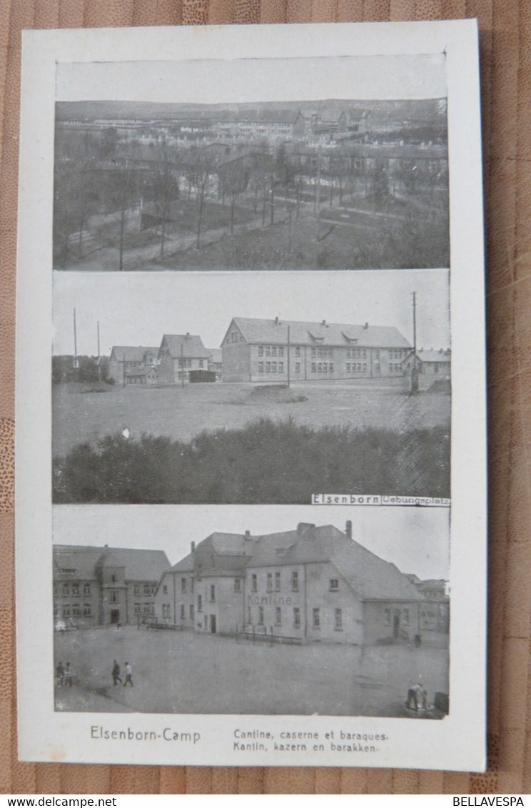 Elsenborn Camp Kazerne 3 X Cpa (7 View's) Edit. Joh. Kanzler Kantine-Barakken-Hoofdingang, Kazern ... - Barracks