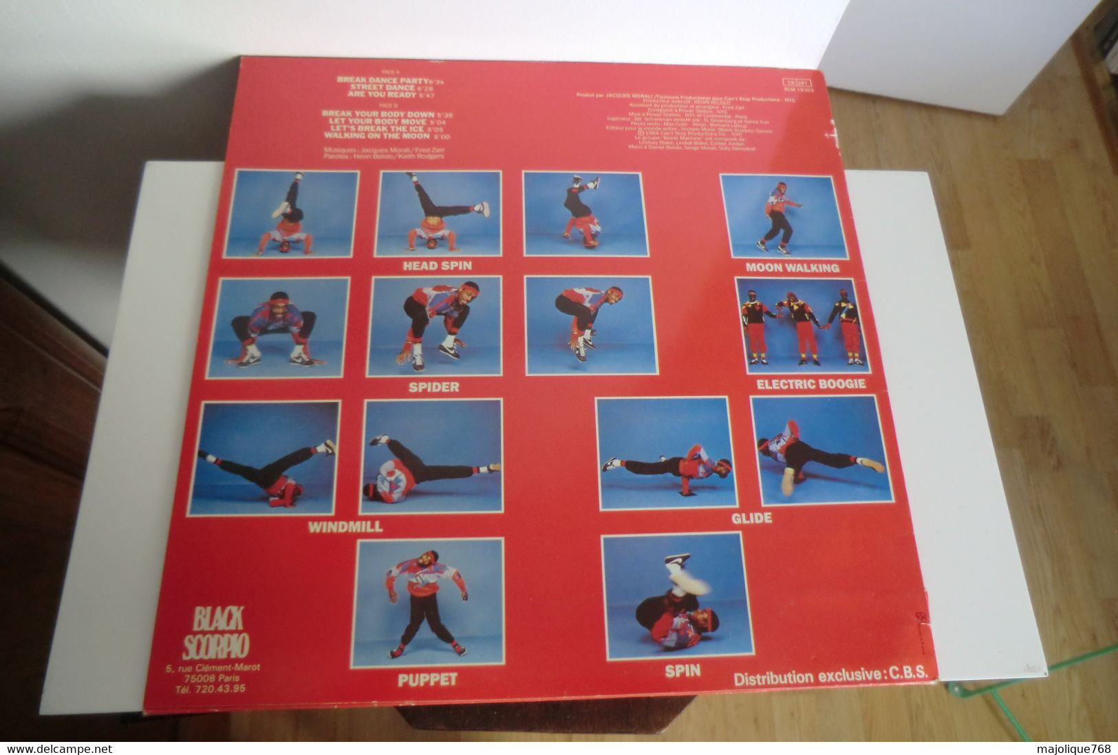 Disque 33 Cm De Break Machine - Break Dance Party - Black Scorpia SCM 19302 - France 1984 - - Rap En Hip Hop