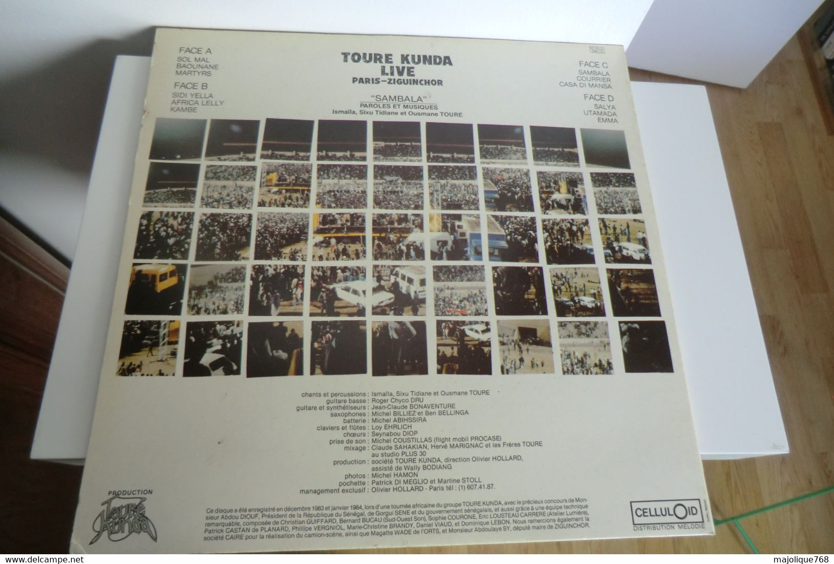 Disque 33 Cm De Touré Kunda Live - Paris-Ziguinchor - Celluloid 6710/11 - France 1984 - - Reggae