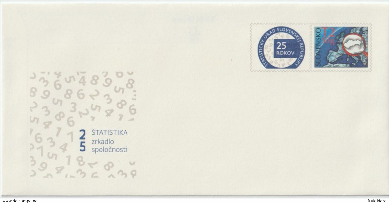 Slovakia Postal Stationery - 25th Anniversary Of Statistics Office Of Slovak Republic- 2018 - Map - Magnifying Glass ** - Covers