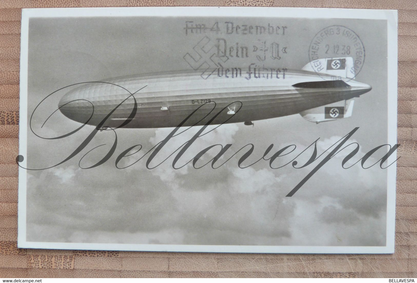 D- LZ 129 Hindenburg  Zeppelin Frankfurt Sudetenland Rhein-Main  Luftshiff 1.12.1938 - Weltkrieg 1939-45