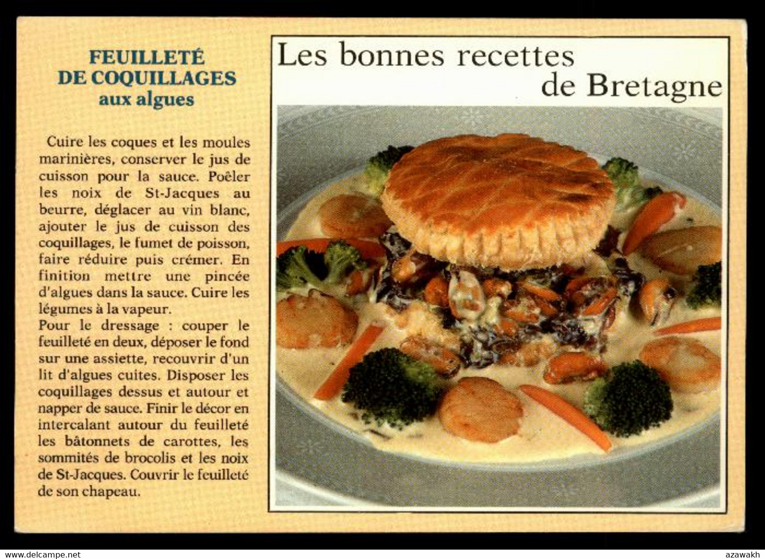 Recette : Feuilleté De Coquillages Aux Algues - Bretagne #10900 - Ricette Di Cucina