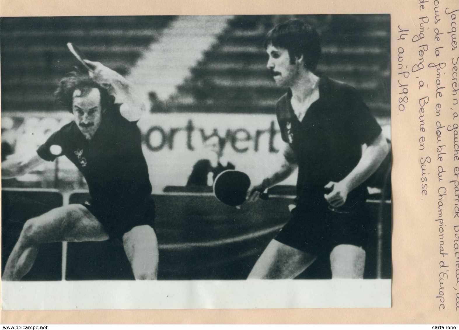 TENNIS DE TABLE PING PONG - Photo Presse Jacques SECRETIN Et Patrick Biracheau - Tenis De Mesa