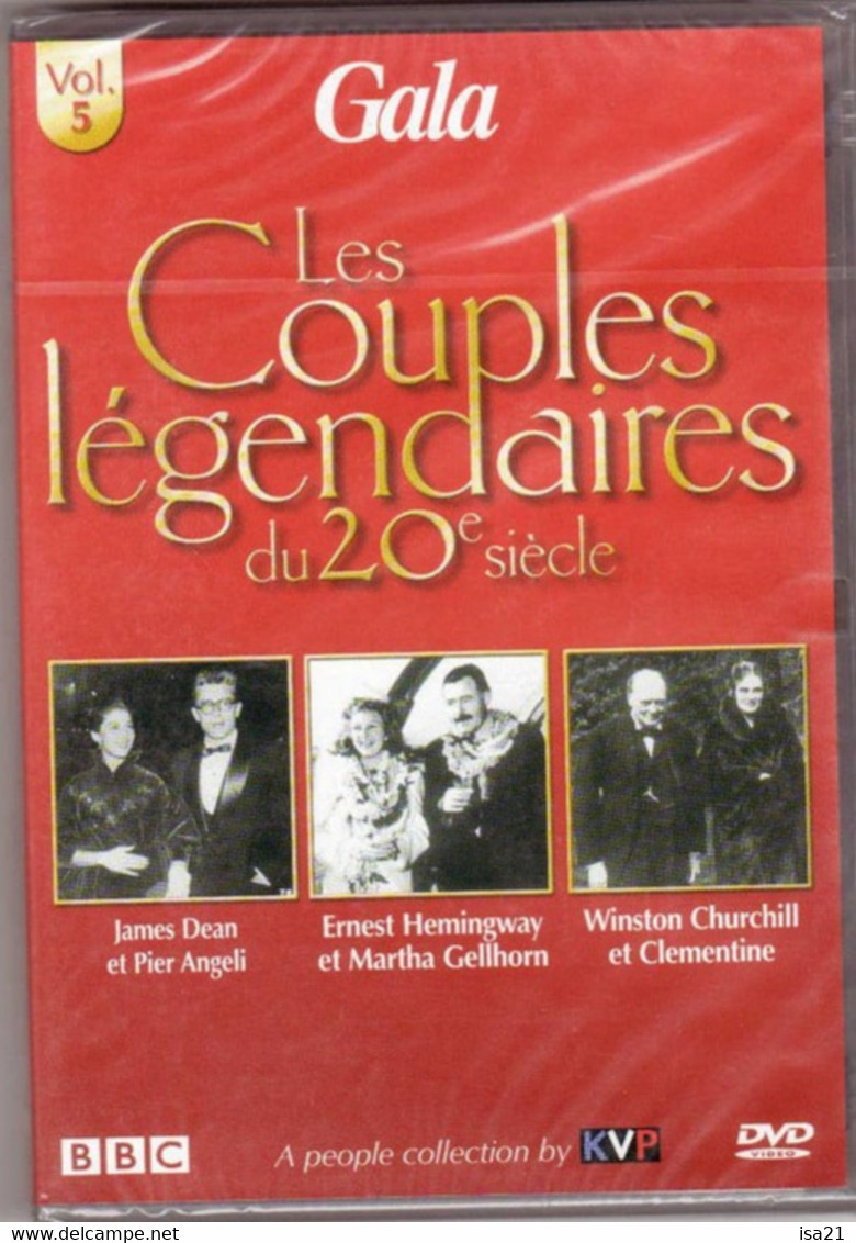 DVD Les Couples Légendaires Du 20 ème Siècle Dean Angelli; Hemingway Gellhorn; Churchill Winston Et Clementine - Concert Et Musique