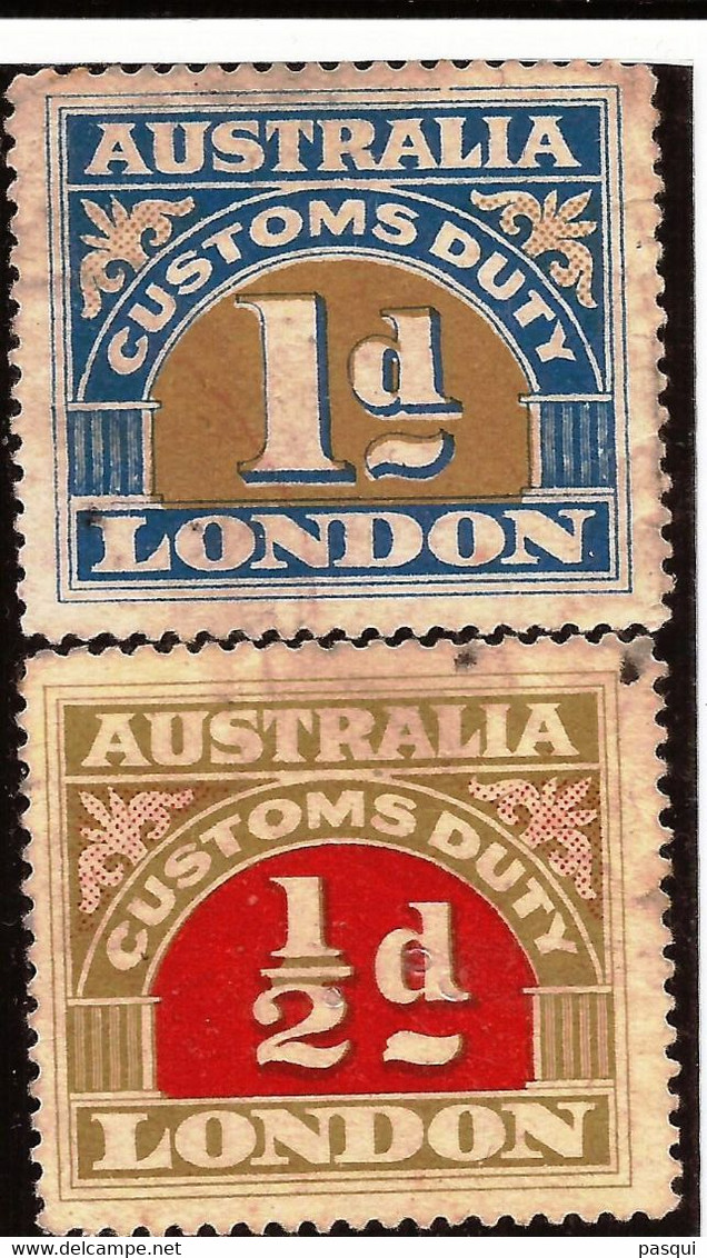 AUSTRALIA - Fx. 246 - Fiscal - Comercio Con Londres - Servicio De Aduana - 1930 - S/g - Revenue Stamps