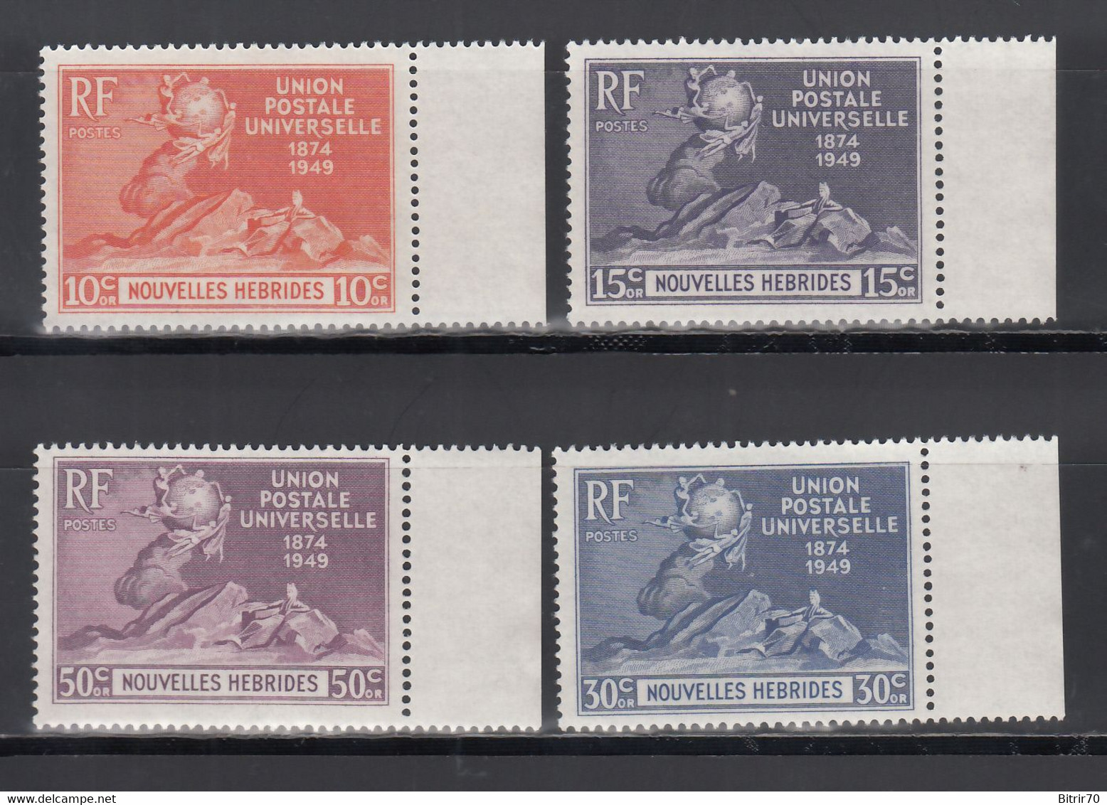 Nouvelles-Hébrides. 1949-50 Yvert. 136 / 139 MNH - Neufs
