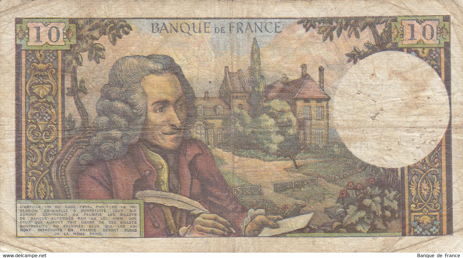 RARE Billet 10 F Voltaire Du 6-8-1964 FAY 62.10 Alph. W.101 - 10 F 1963-1973 ''Voltaire''