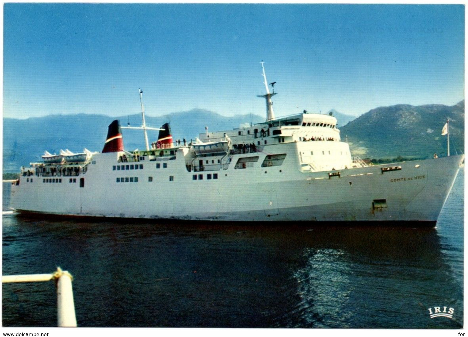 Transport : Bateau : " COMTE De NICE " : Ferrie : Car-Ferry De La Compagnie Générale Transatlantique - Ferries