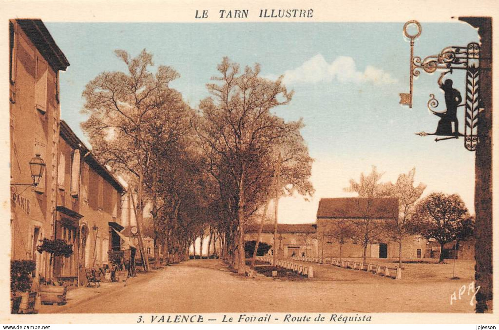 TARN  81    VALENCE  LE FOIRAIL - ROUTE DE REQUISTA - Valence D'Albigeois