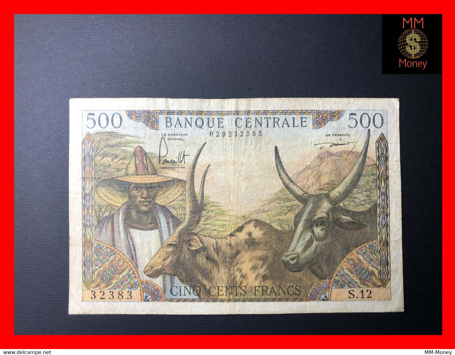 Cameroon - Cameroun   500  Francs 1962  P. 11  VF   "rare"    [MM-Money] - Kameroen