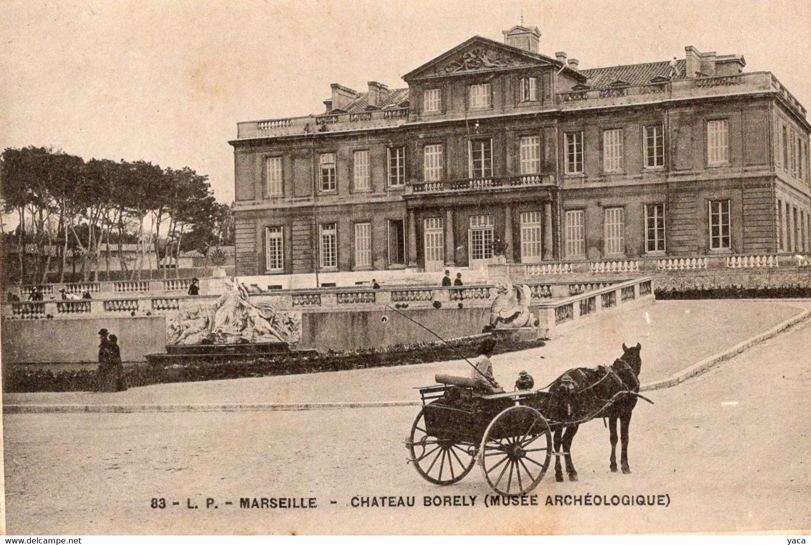 Marseille Chateau Borely Musée Archéologique  Carte Pionnière - Musei