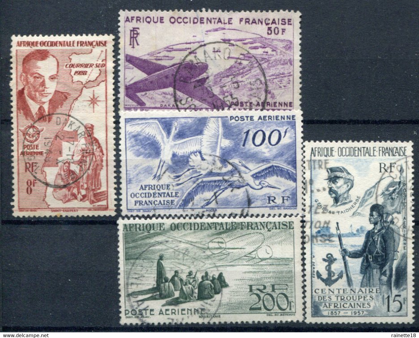 Afrique Occidentale Française     PA   11/14  + 21 Oblitérés - Used Stamps