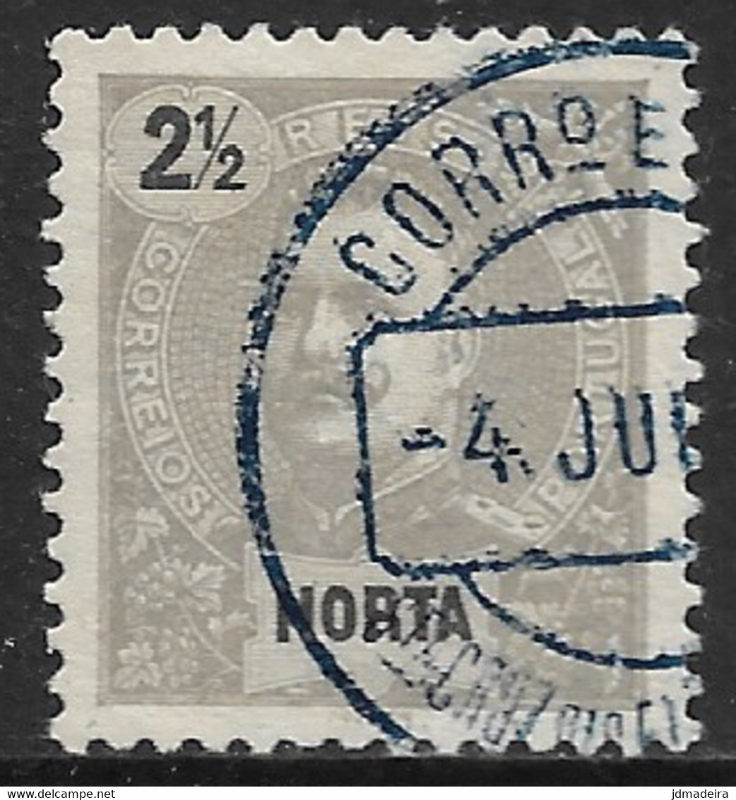 Horta – 1897 King Carlos 2 1/2 Réis Used Stamp SANTA CRUZ Das FLORES Cancel - Horta