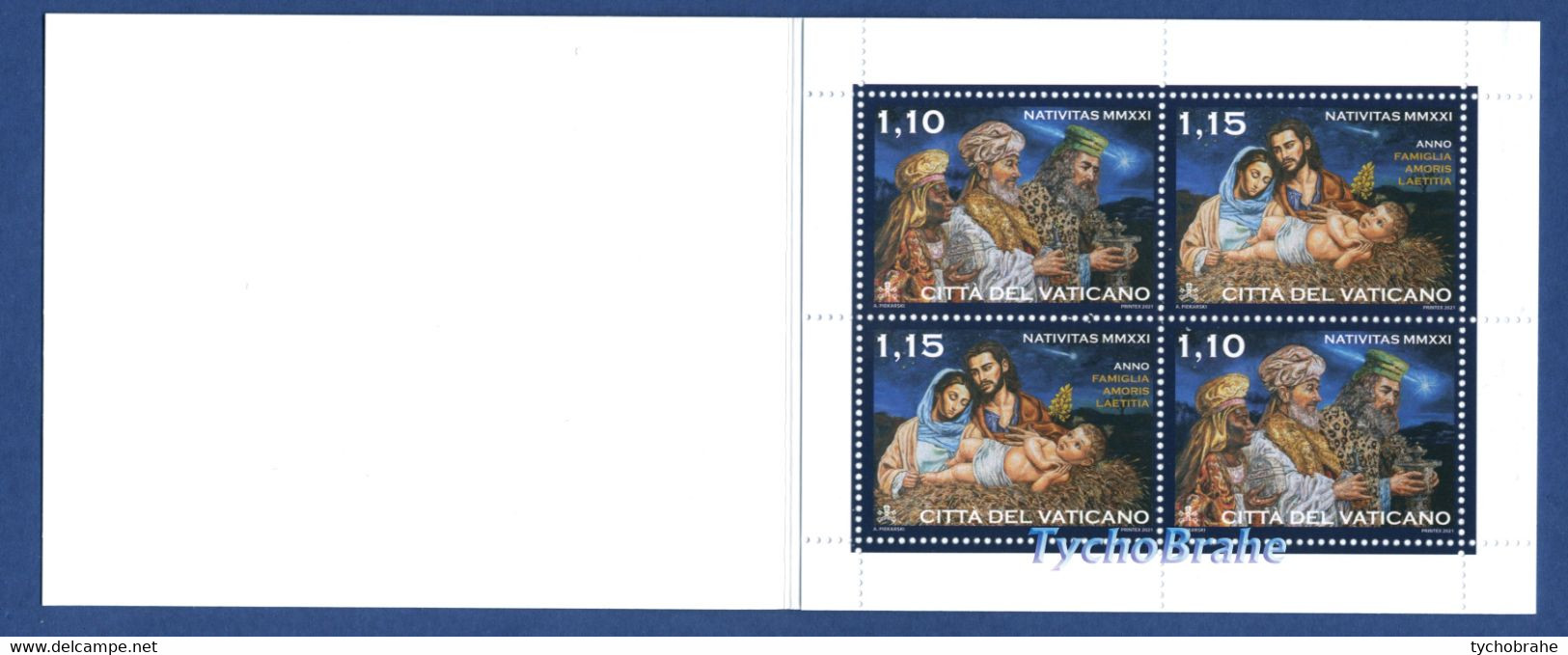 LIBRETTO NATALE 2021 Francobolli VATICANO - CHRISTMAS VATICAN BOOKLET Stamps MNH NOËL CARNET Timbres NAVIDAD WEIHNACHTEN - Postzegelboekjes