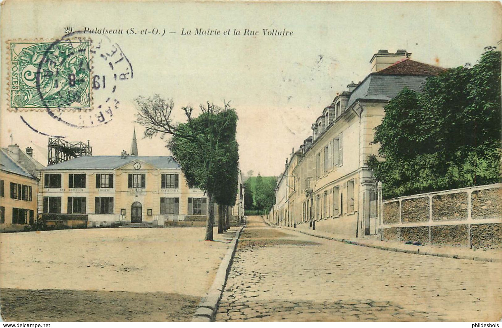 ESSONNE PALAISEAU La Mairie Et La Rue Voltaire - Palaiseau