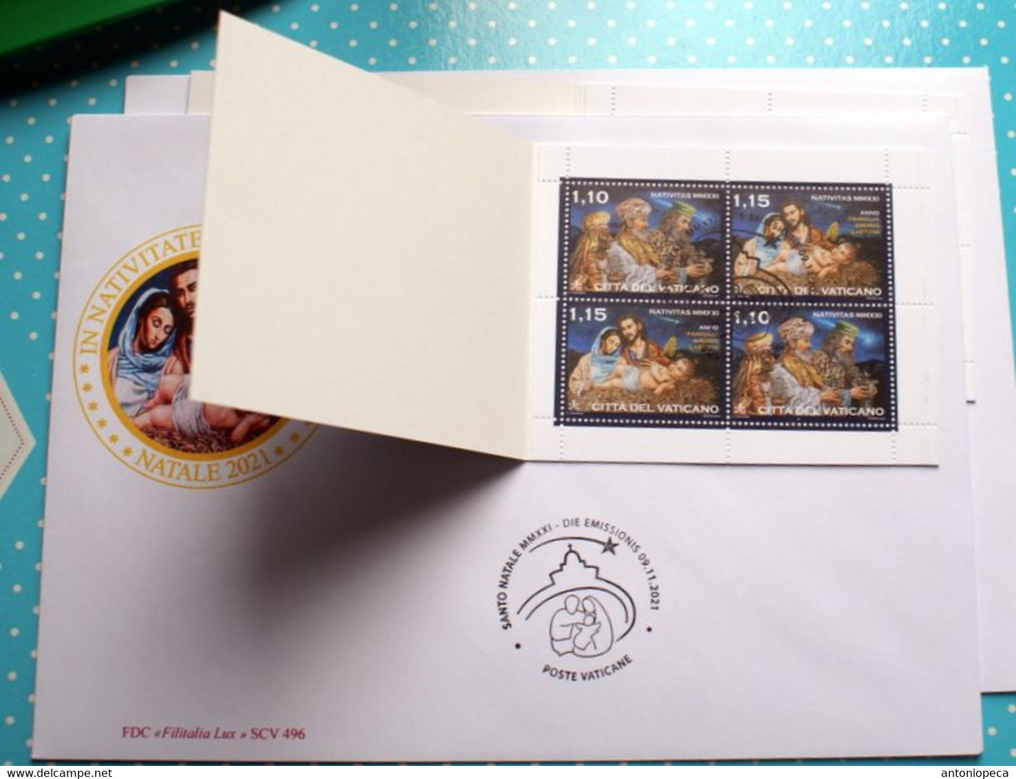 VATICAN 2021, CHRISTMAS BOOKLET , ARTISTIC FDC - Ongebruikt