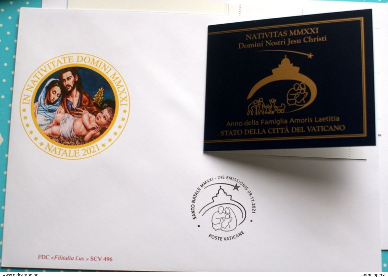 VATICAN 2021, CHRISTMAS BOOKLET , ARTISTIC FDC - Neufs