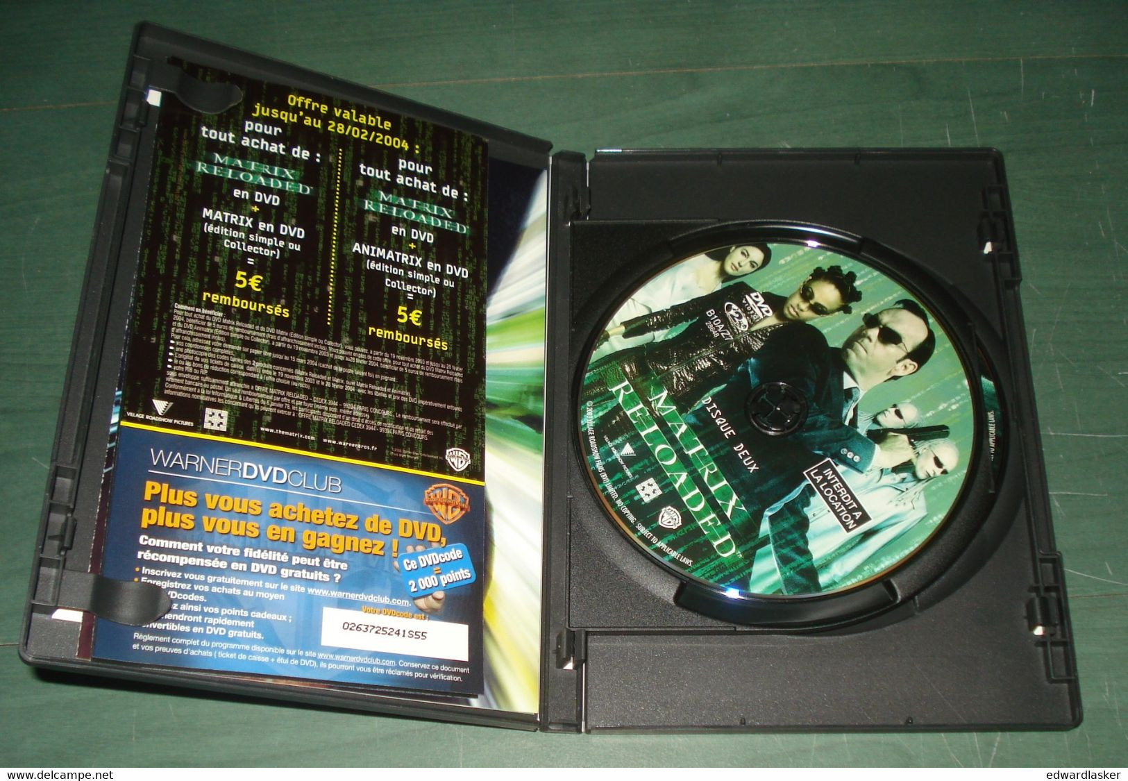 DVD MATRIX + Reloaded + Revolutions - Intégrale - édition 2 DVD pour certains