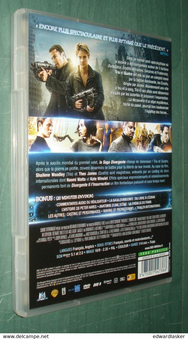 DVD DIVERGENTE 2 : L'insurrection - Bonus - Sciences-Fictions Et Fantaisie