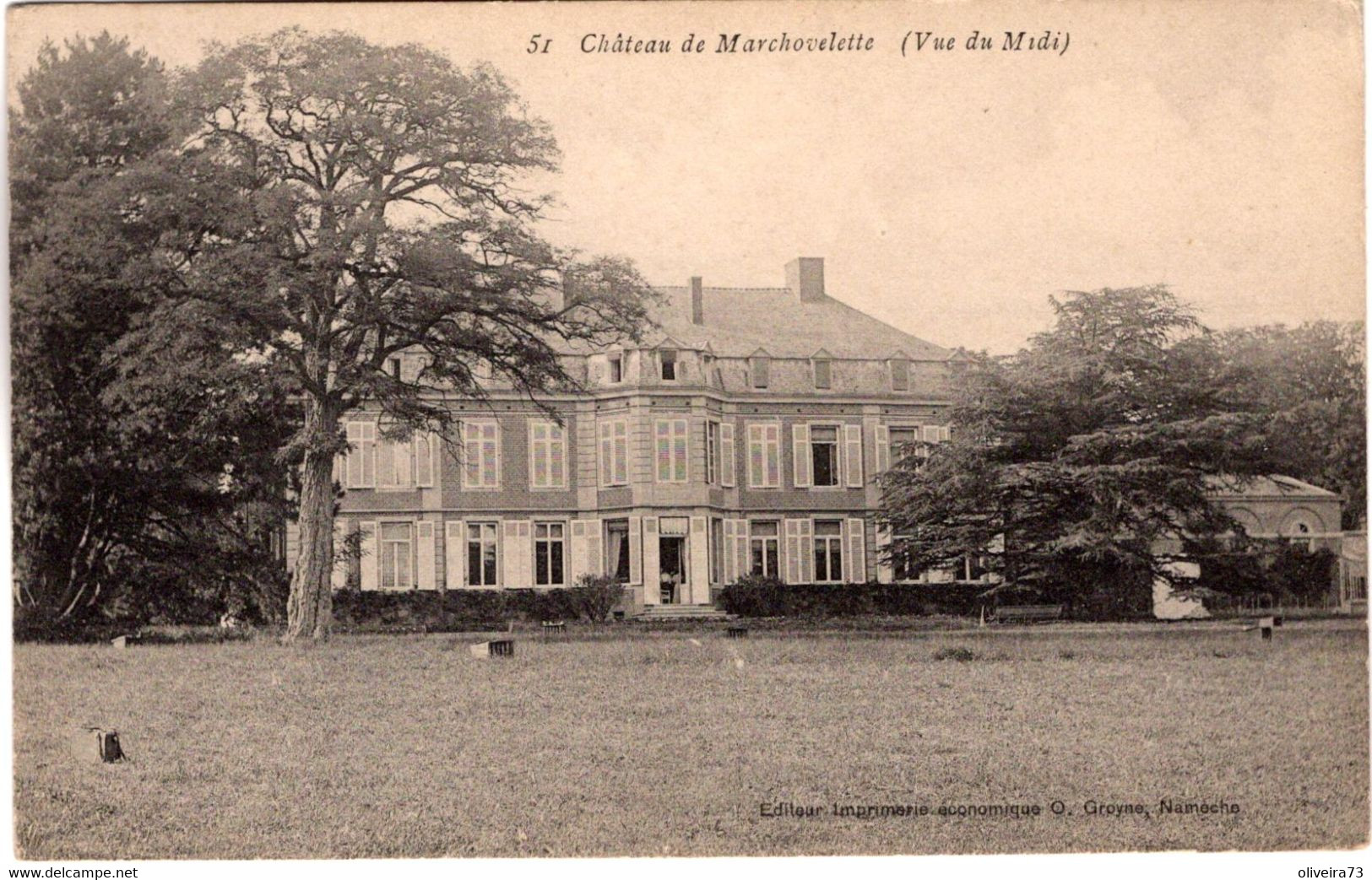 CHÂTEAU DE MARCHOVELETTE (Vue Du Midi) - Fernelmont