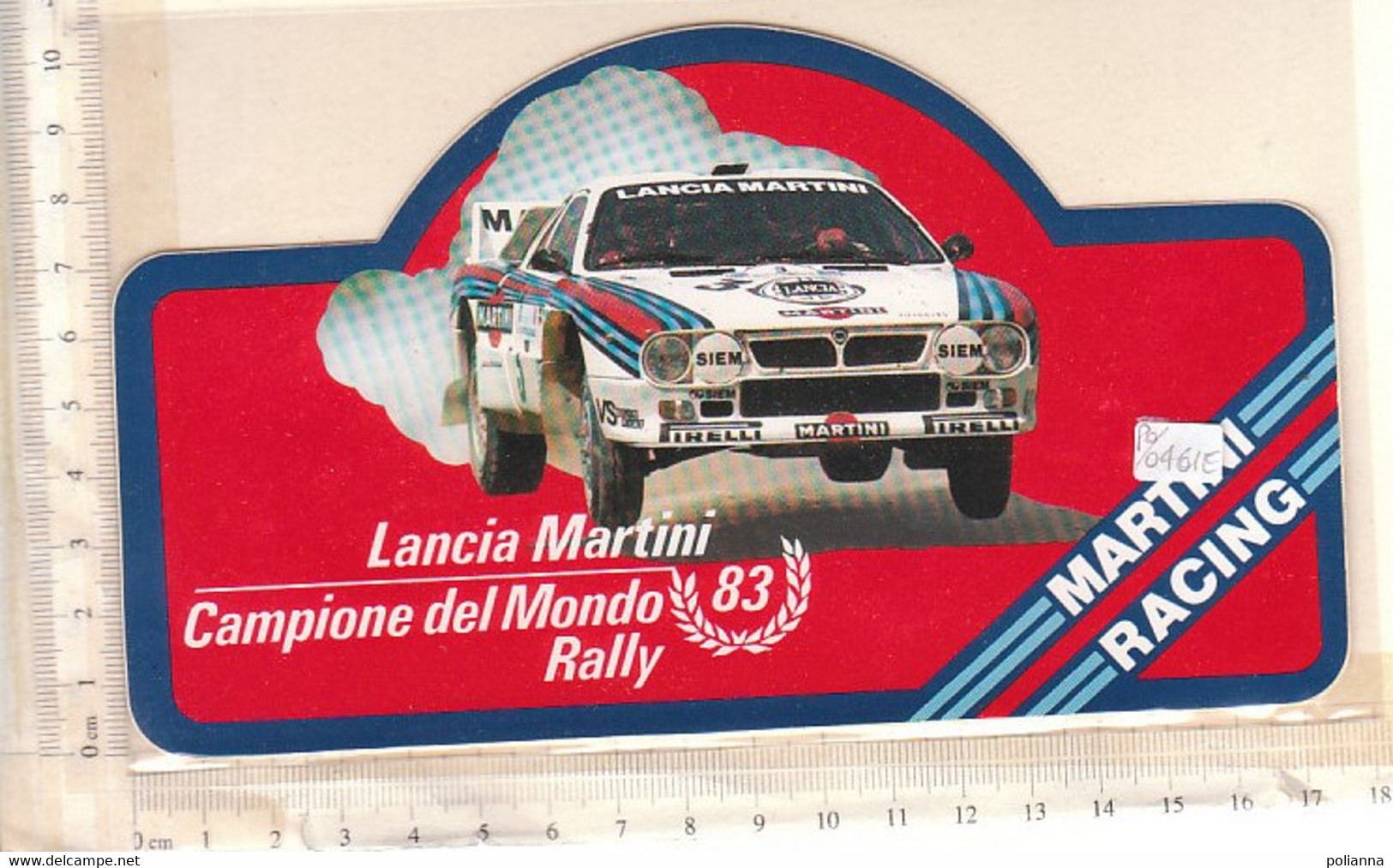 PO0461E# ADESIVO STICKER AUTOMOBILISMO RALLY - LANCIA MARTINI - CAMPIONE DEL MONDO 83 - Automobile - F1