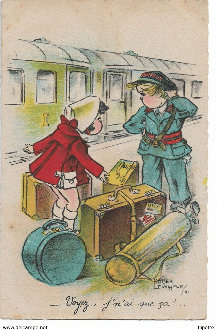 L83A287 - Enfants - Train, Voyage - "Voyez Je N'ai Que ça" - Illustrateur Roger Levasseur /41 - Levasseur, Roger