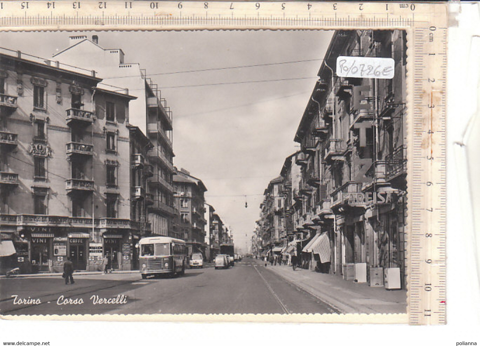 PO0726E# TORINO - CORSO VERCELLI - TRAMWAY - AUTOBUSBUS - NEGOZIO VINI CAFFE' PUBBLICITA' CINZANO  No VG - Transport