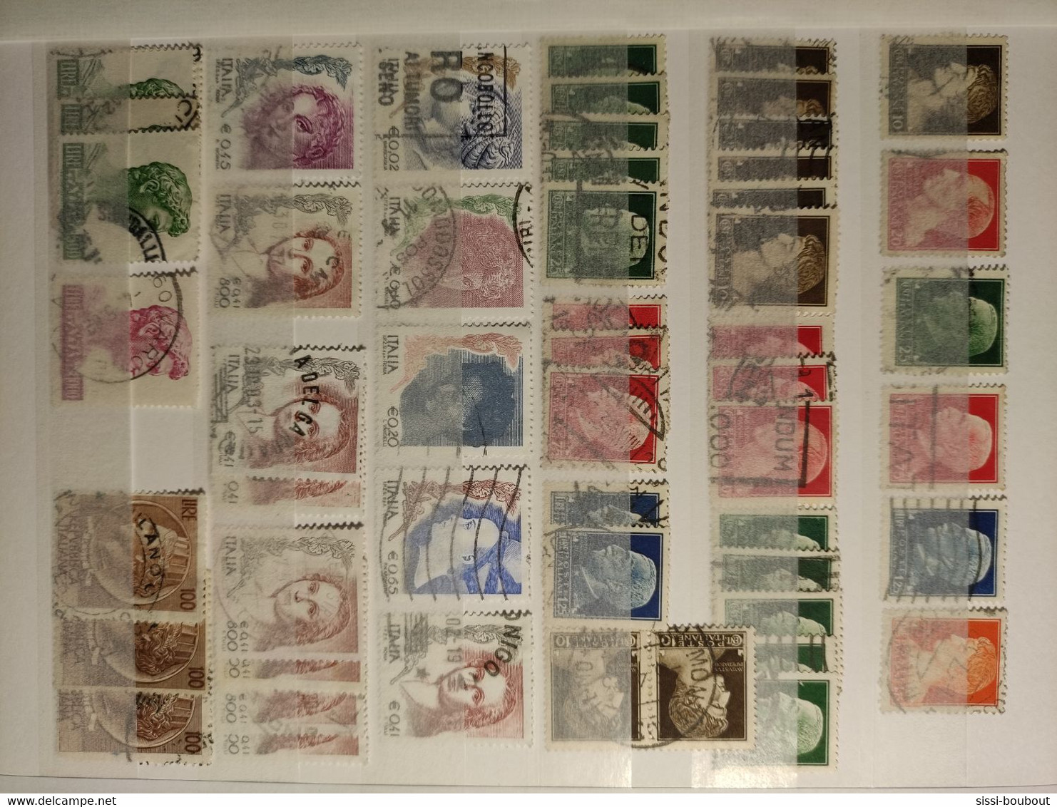 Timbres De ITALIE "OBLITERE" - 310 Timbres - Plus Stock OFFERT - Tout état -Toutes Années - Vente Sans L'album - Lotti E Collezioni