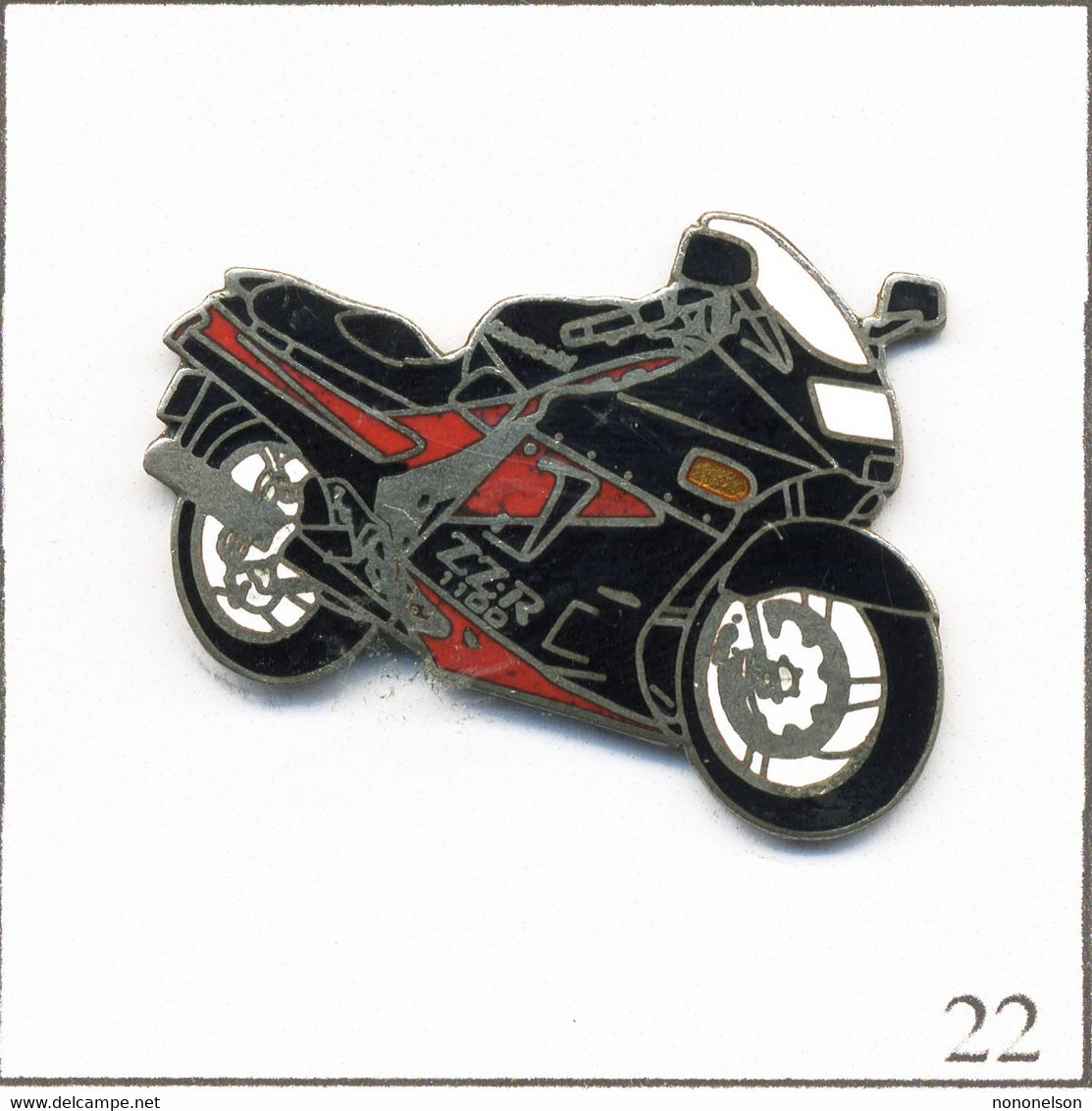 Pin's Moto - Kawasaki / Modèle ZZR 1100. Non Estampillé. EGF. T851-22 - Motos