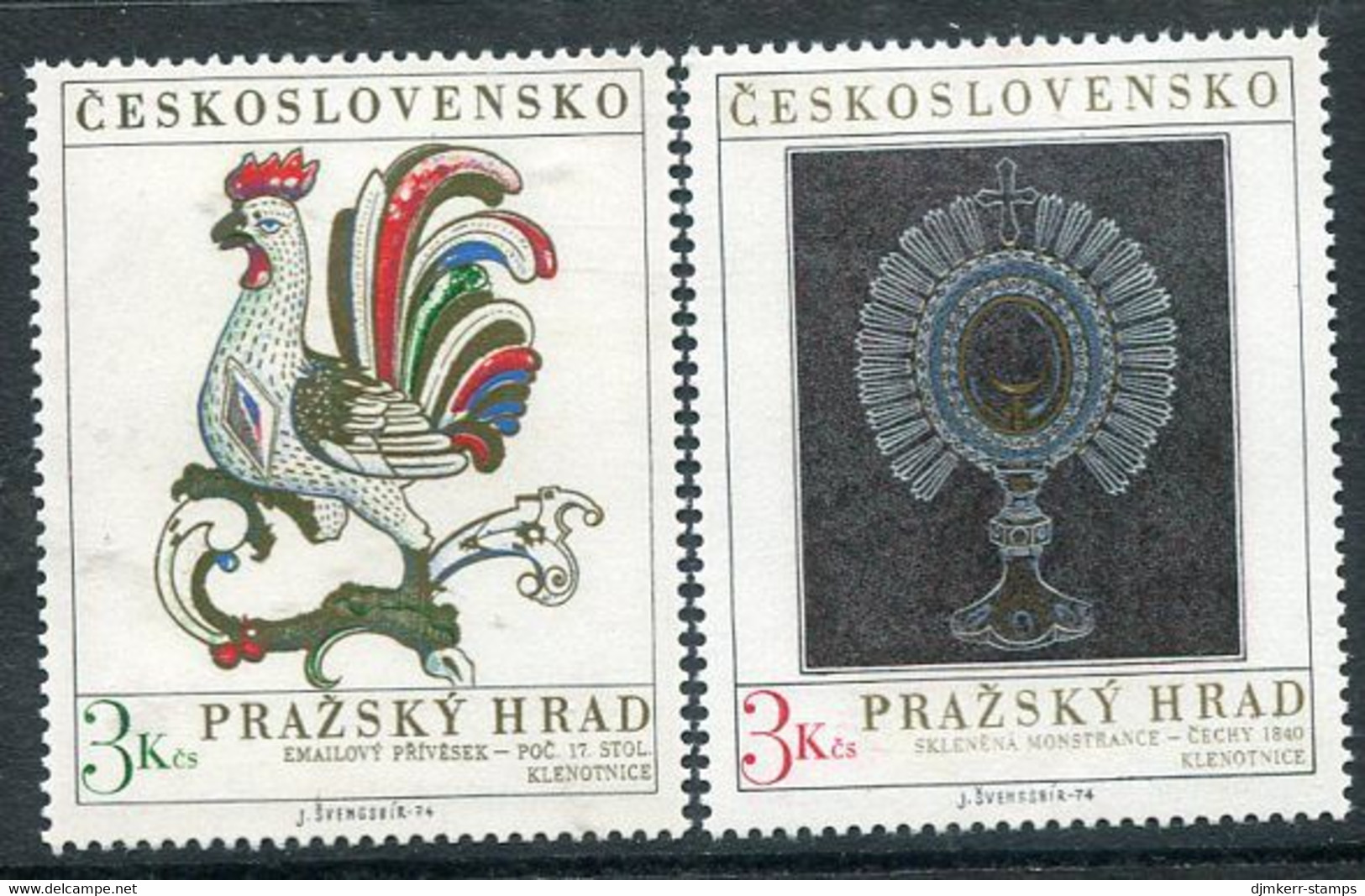 CZECHOSLOVAKIA 1974 Prague Castle MNH / **  Michel 2201-02 - Unused Stamps