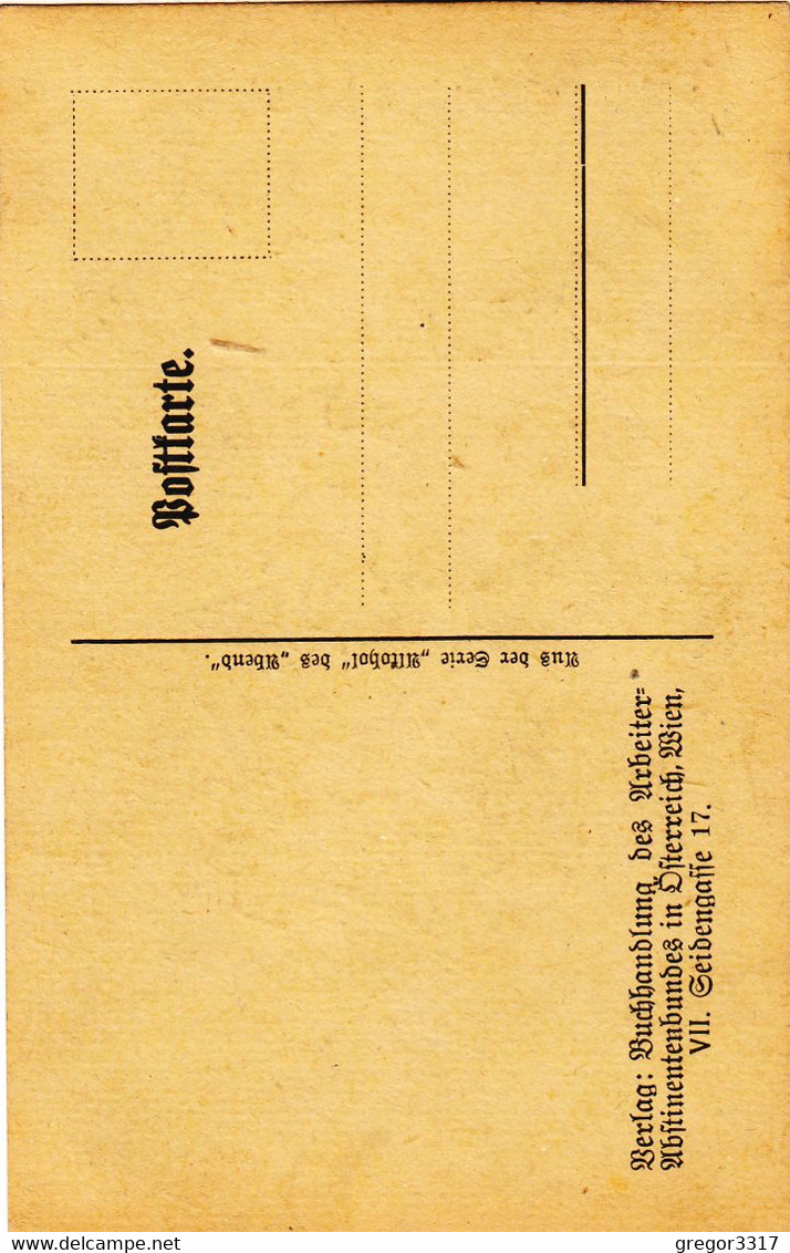 A2124) Das JAHRHUNDERT Des KINDES - ARBEITER ABSTINENTENBUNDES In Österreich WIEN - Seidengasse 17 ALT !! ! - Labor Unions