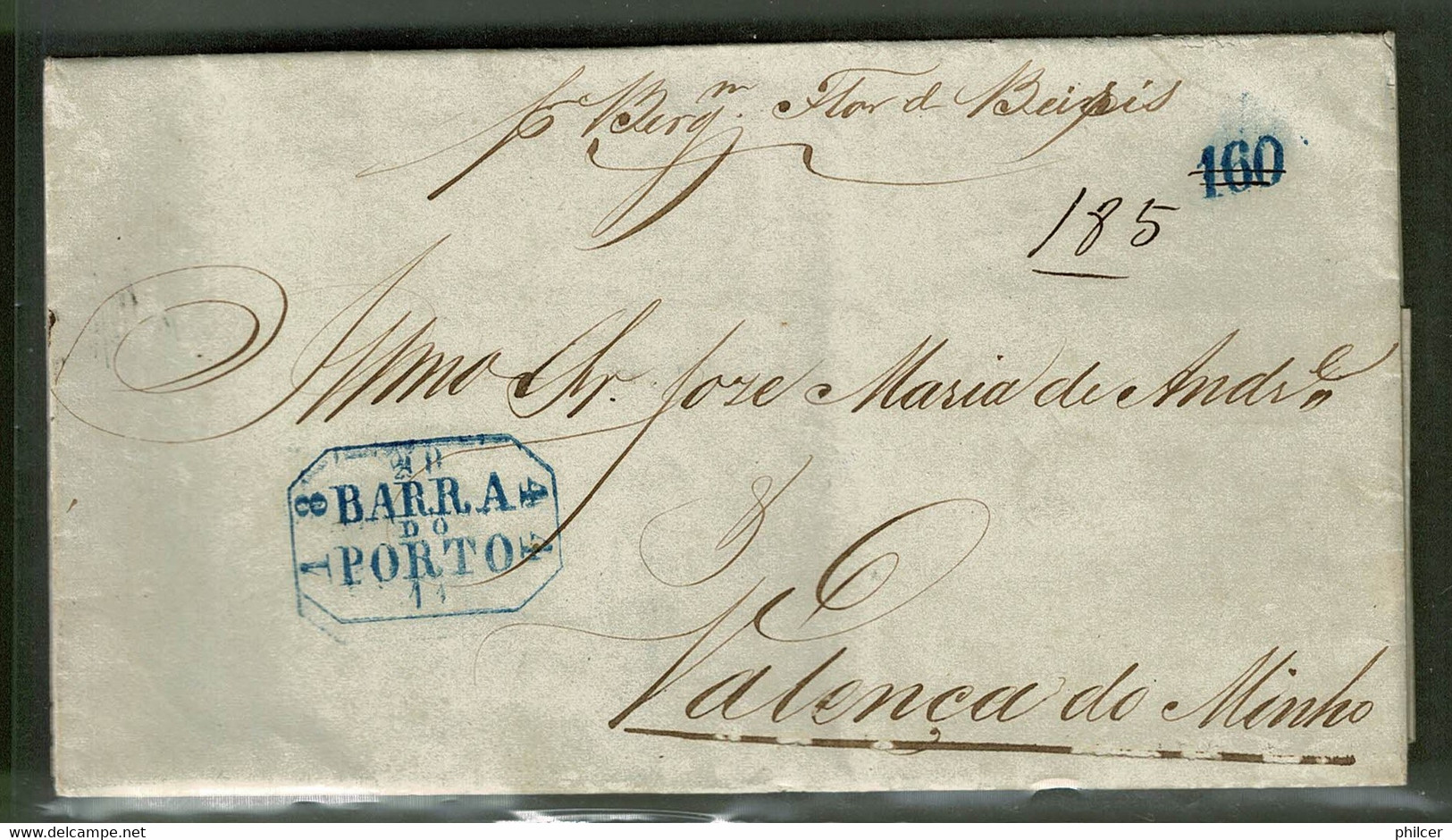 Brasil, 1844, Rio De Janeiro-Valença Do Minho - Vorphilatelie