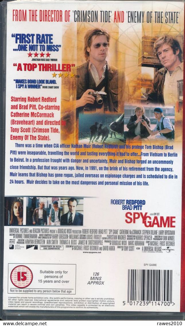 Video : Spy Game Mit Robert Redford Und Brad Pitt - Crime