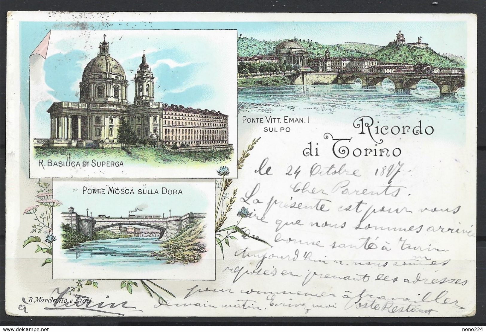 Carte P De 1897 ( Turin ) - Bruggen