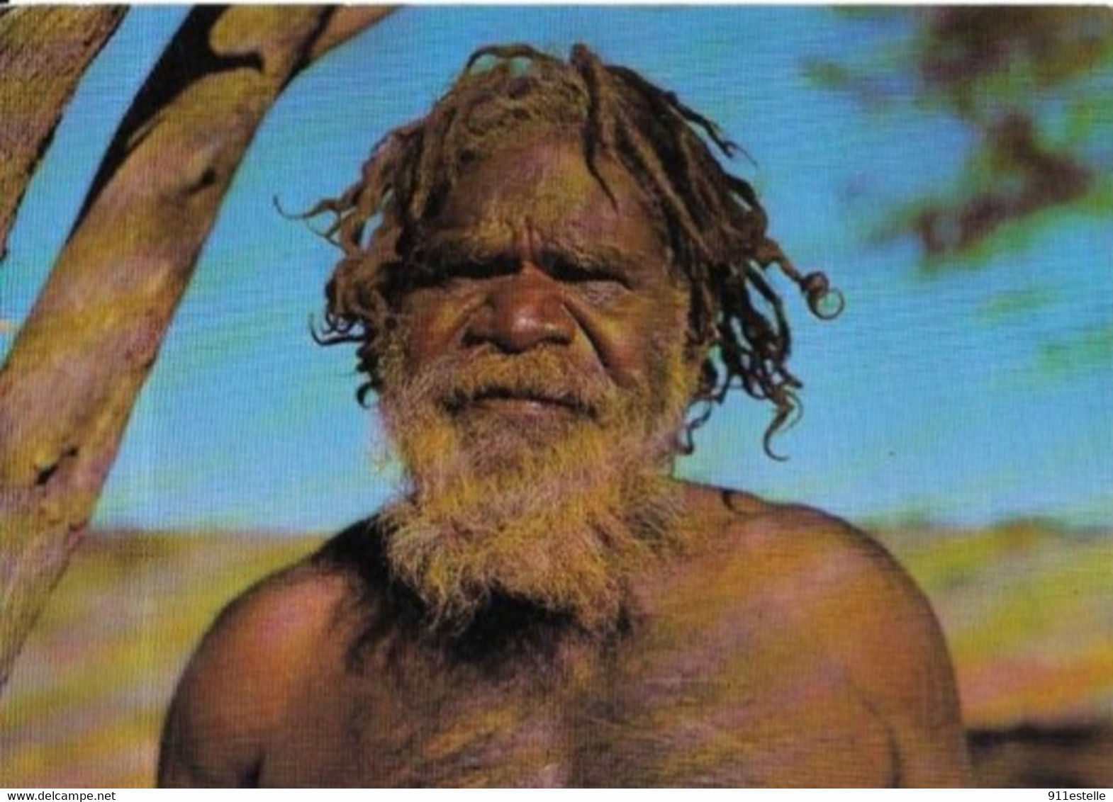 JIMMY WALKABOUT CENTRAL AUSTRALIA ABORIGINE . JIMMY WALKABOUT , MENBER OF THE  PITJANJARA TRIBE - Aborigènes