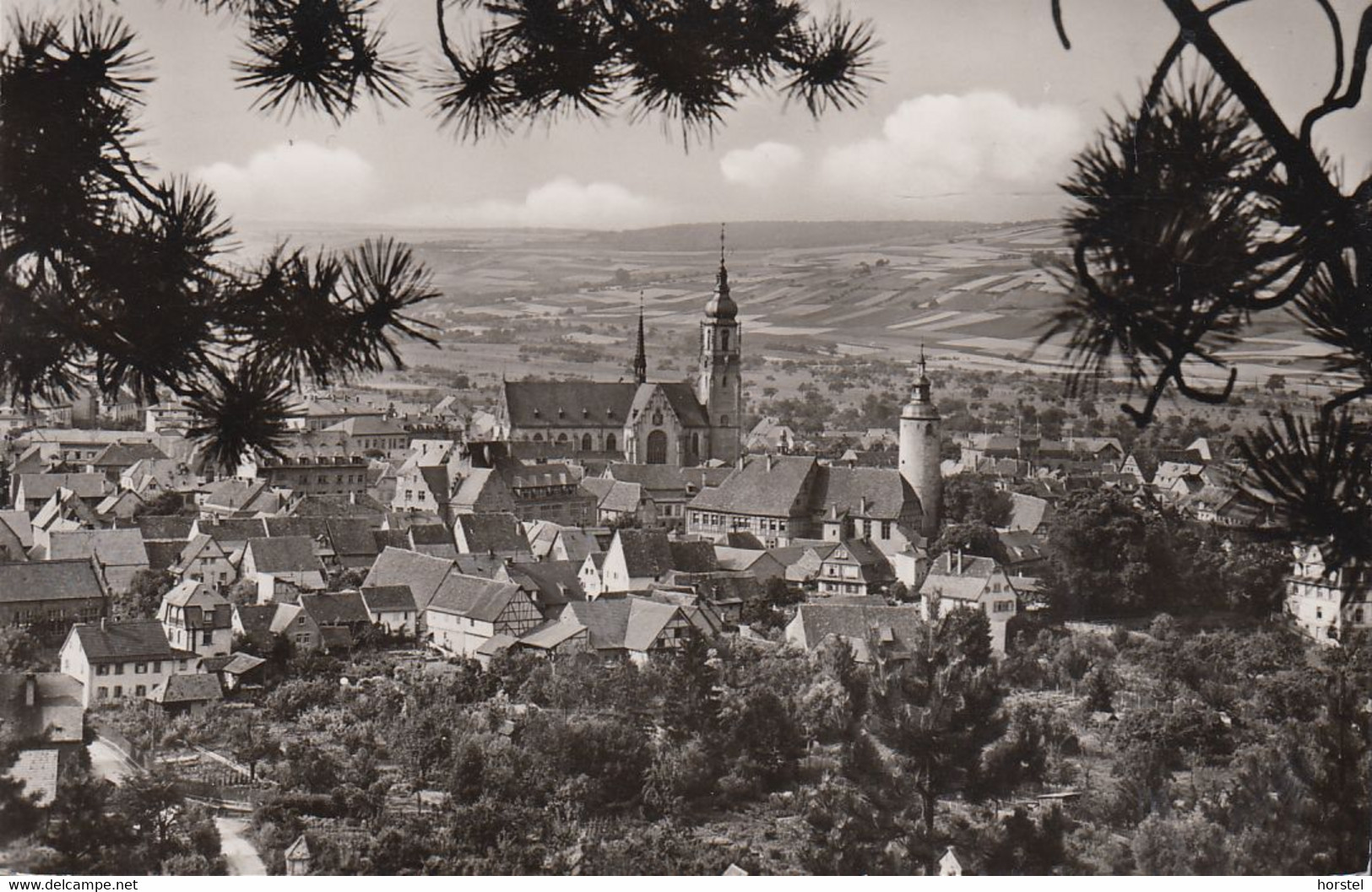 D-97941 Tauberbischofsheim - Alte Ortsansicht ( Echt Foto) - Tauberbischofsheim