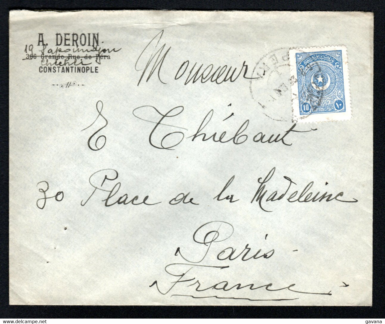 TURQUIE - Lettre De PERA Pour Paris 1926 - Lettres & Documents