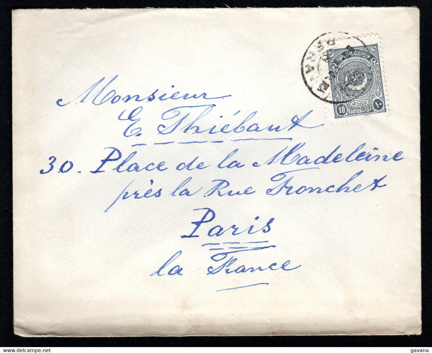 TURQUIE - Lettre De PERA Pour Paris - Covers & Documents