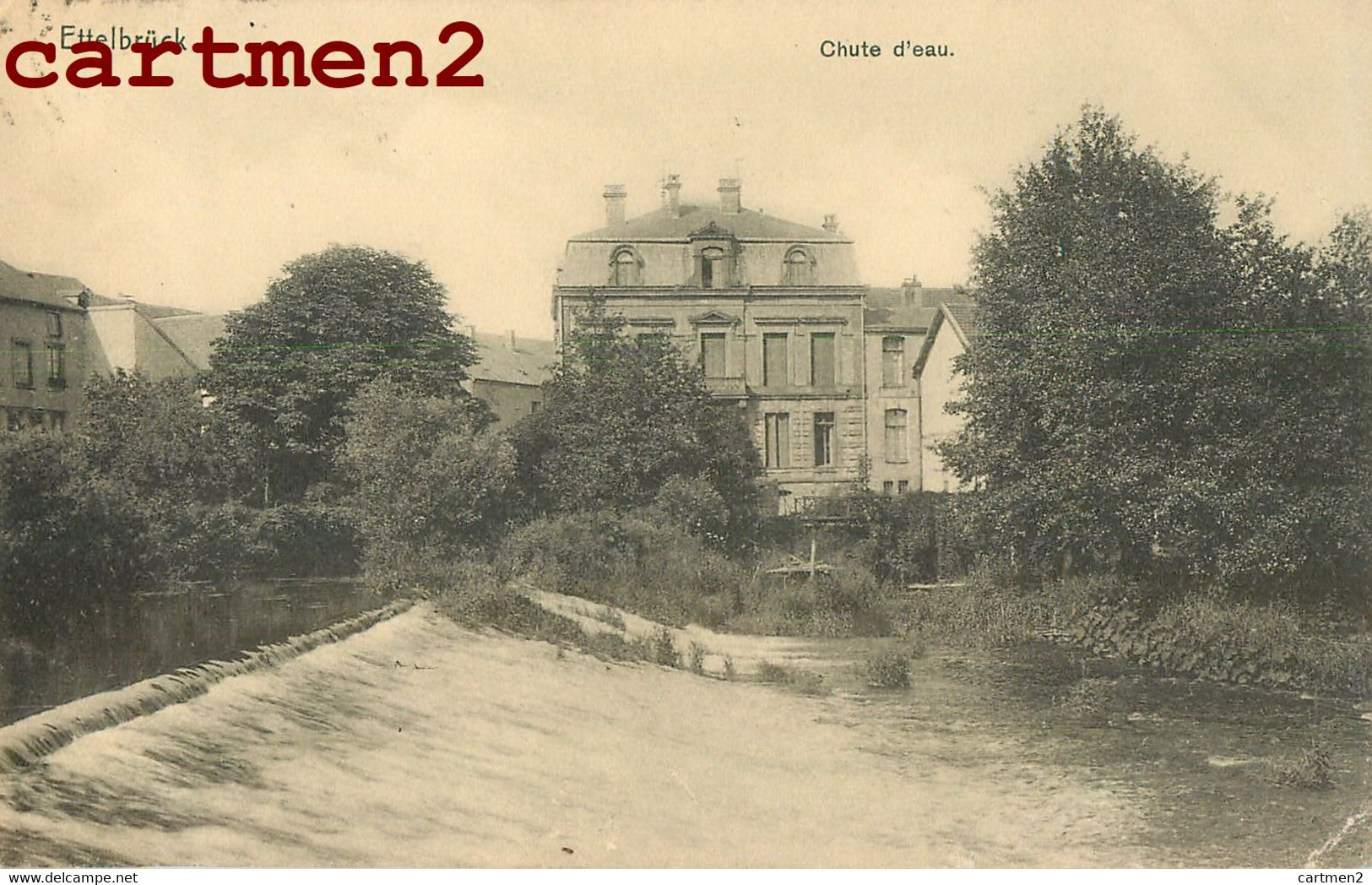 RARE CPA : ETTELBRÜCK CHUTE D'EAU NELS METZ LUXEMBOURG - Ettelbruck