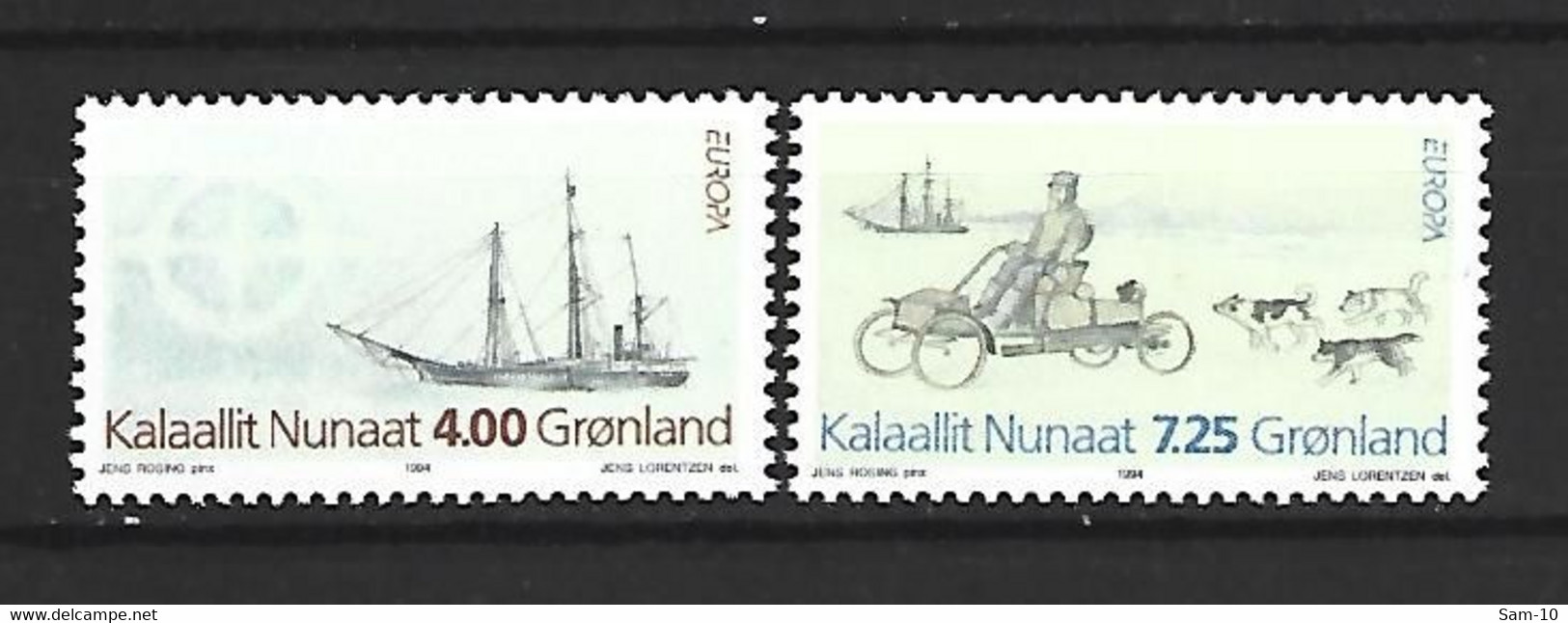 Timbre De Europa Neuf ** Groenland N 233 / 234 - 1994