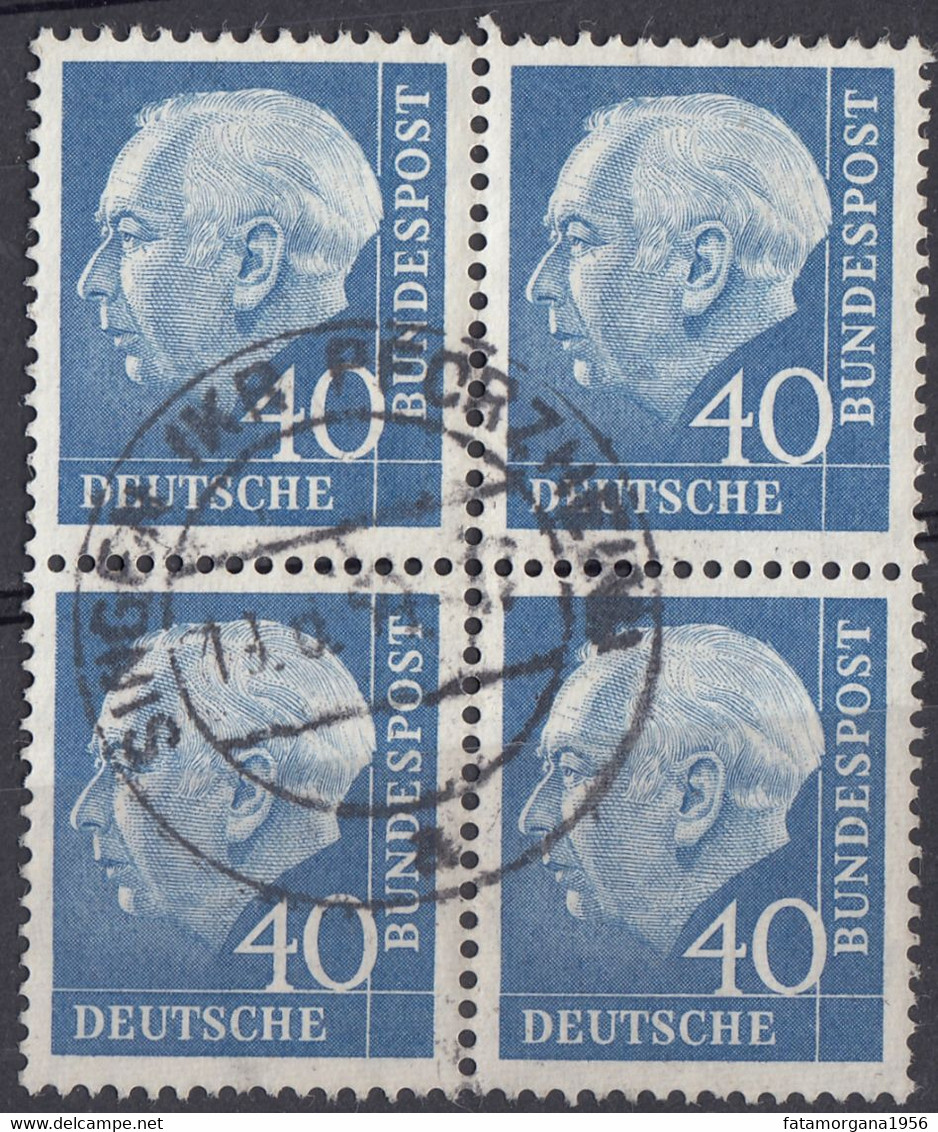 GERMANIA - 1957 - Quartina Obliterata Di Yvert 126. - Oblitérés