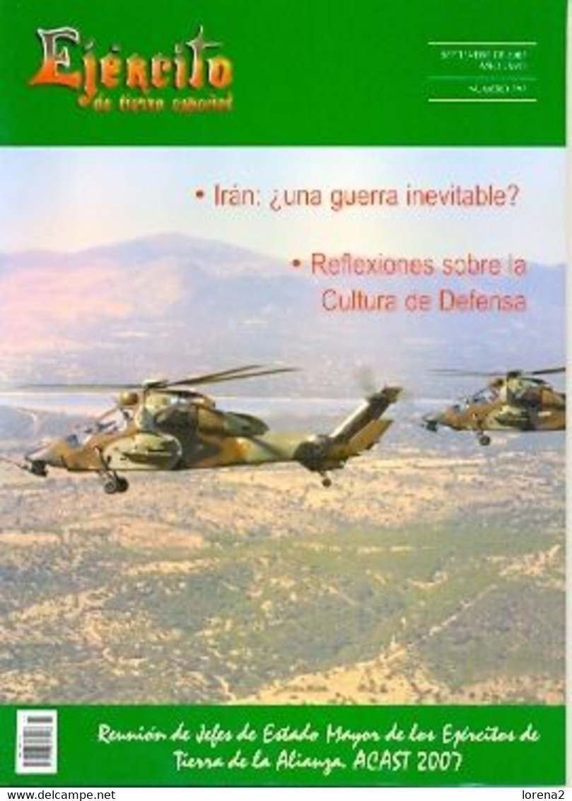 Revista Ejército De Tierra Español. Septiembre 2007. Nº 797. Ete-797 - Espagnol