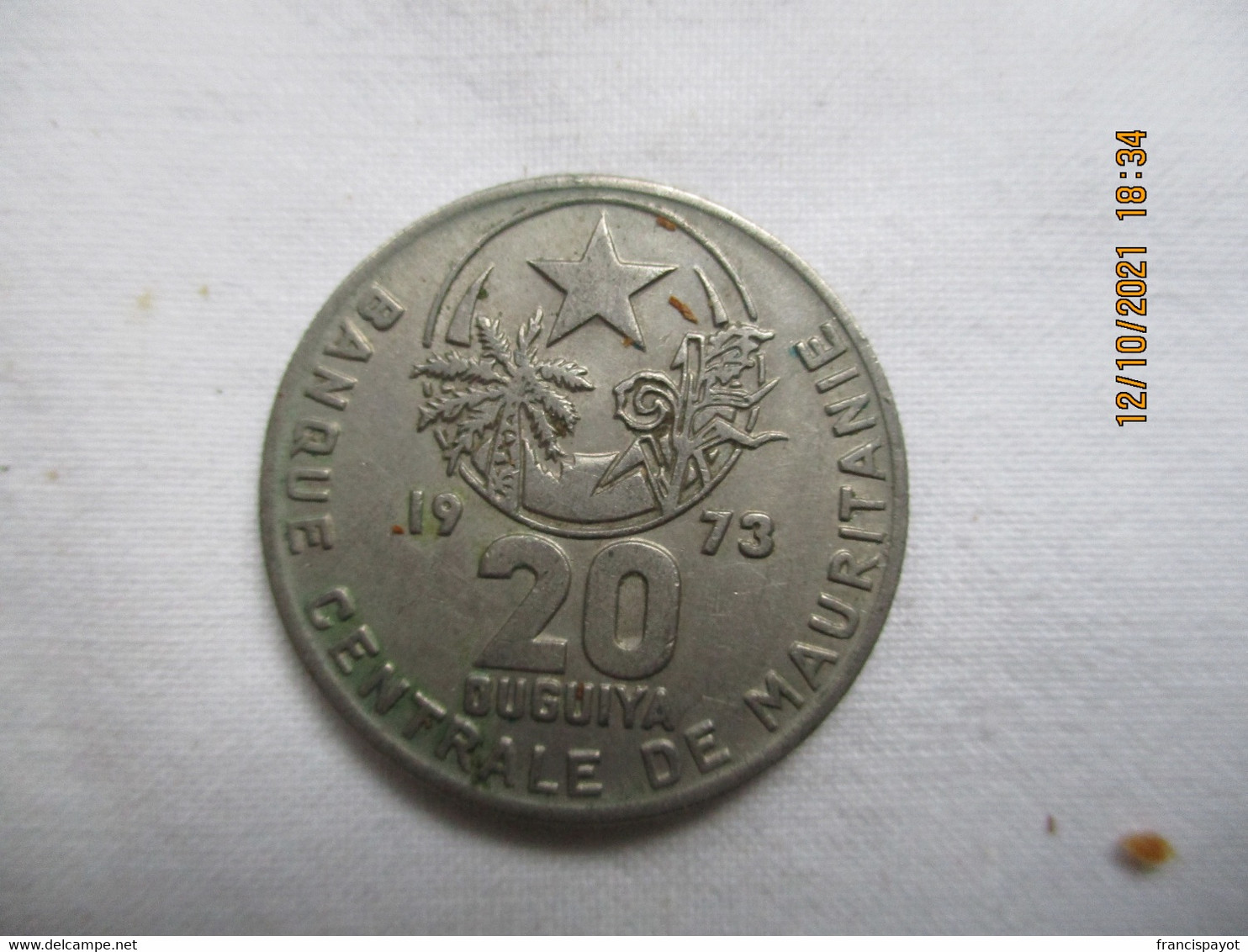 Mauritanie: 20 Ouguiya 1973 - Mauritania