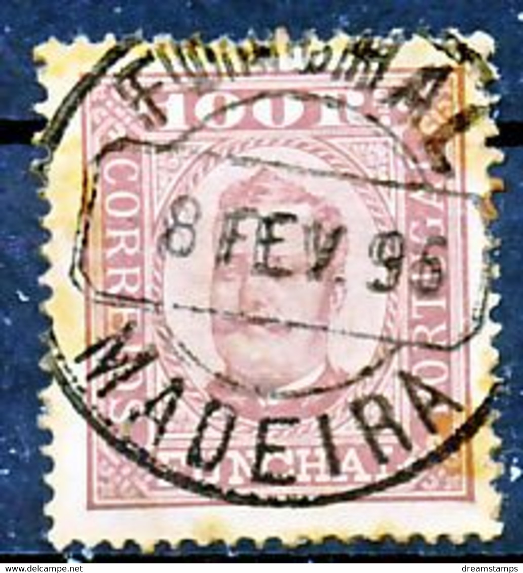 !										■■■■■ds■■ Funchal 1892 AF#09 ø King Carlos Neto 100 Réis 13,5 (x13229) - Funchal