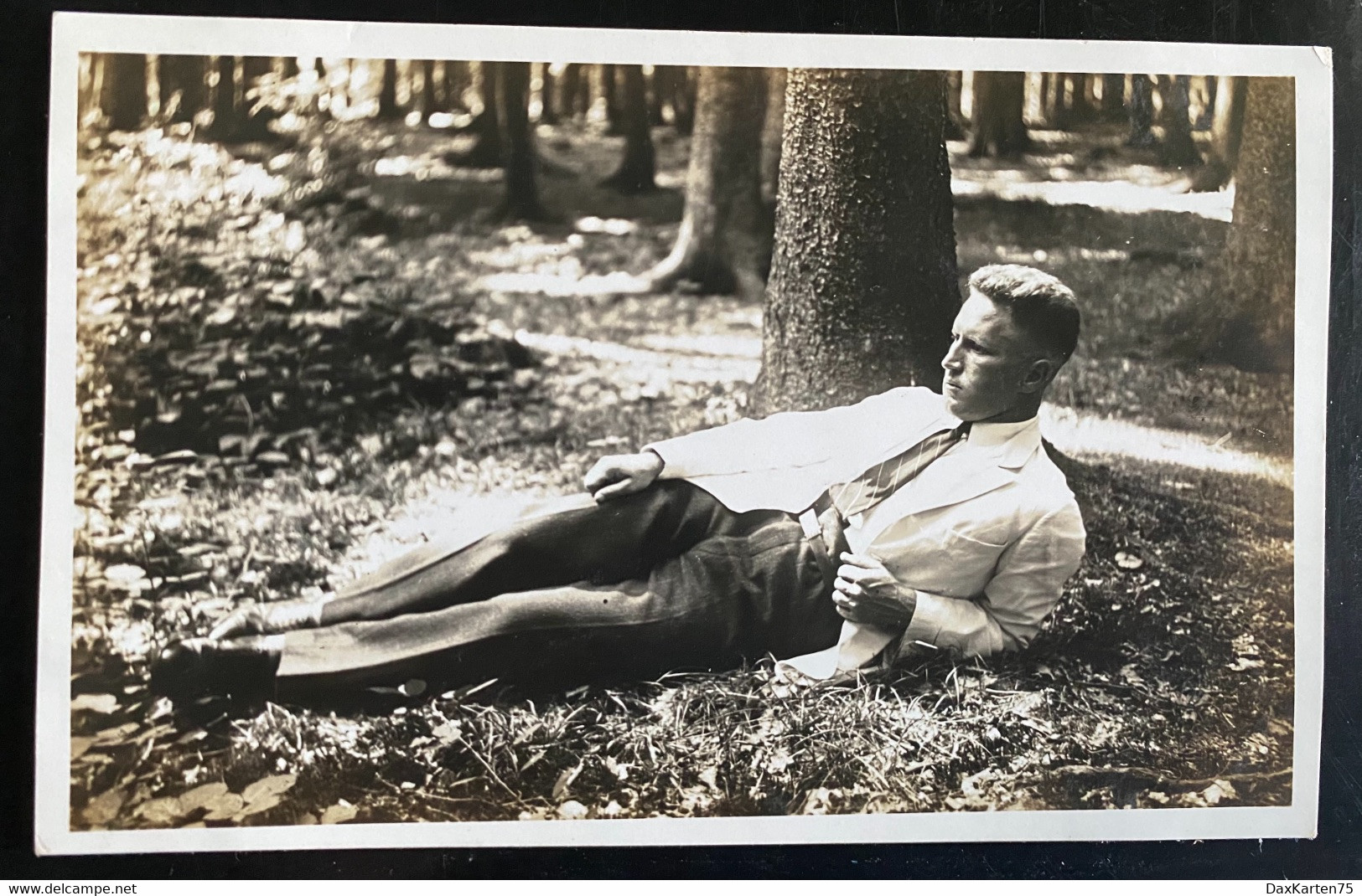 Junger Mann Im Bremgartenwald BE/ Fotokarte 1929 - Bremgarten Bei Bern