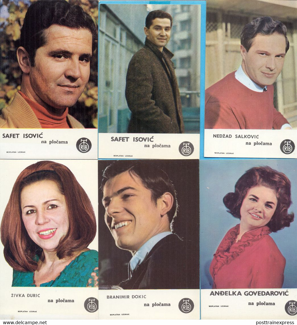 EX. YU. The Radio and TV Belgrade pop and folk Singers. 66 photos.