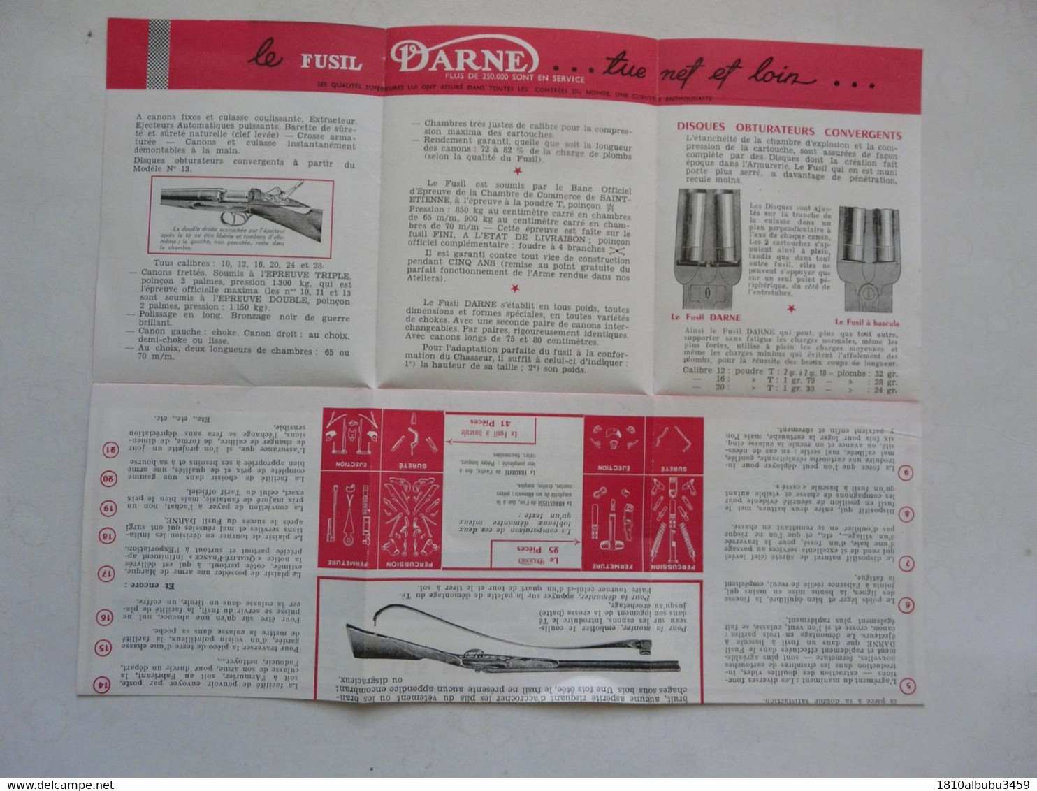 VIEUX PAPIERS - PUBLICITE : LE FUSIL DARNE - ST ETIENNE - Reclame