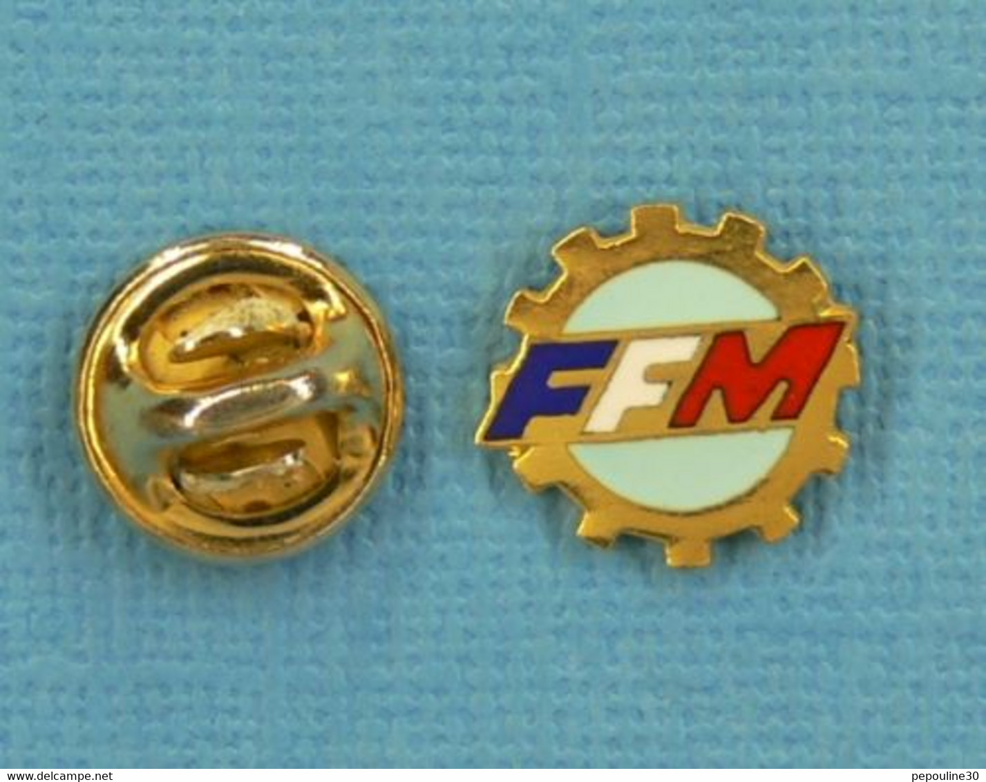 1 PIN'S //  ** FFM / FÉDÉRATION FRANÇAISE DE MOTOCYCLISME ** . (Fraisse) - Motos